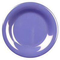 Thunder Group CR005BU 5 1/2" Purple Wide Rim Melamine Plate - 12/Pack