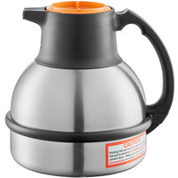 Bunn 36252.0000 Zojirushi 62 oz. Stainless Steel Deluxe Thermal Carafe Orange Top - 12/Case