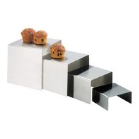 Cal-Mil 239-4 6" x 4" Stainless Steel Open Square Riser