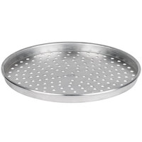 American Metalcraft PHA90131.5 13" x 1 1/2" Perforated Heavy Weight Aluminum Tapered / Nesting Pizza Pan