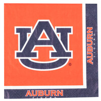 Creative Converting 664830 Auburn University 2-Ply 1/4 Fold Luncheon Napkin - 240/Case