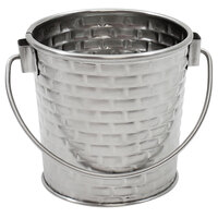 Tablecraft GTSS33 Brickhouse 9 oz. Round Stainless Steel Serving Pail