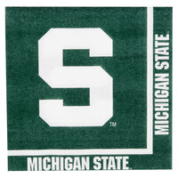 Creative Converting 664716 Michigan State University 2-Ply 1/4 Fold Luncheon Napkin - 240/Case