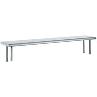 Advance Tabco OTS-15-60 15" x 60" Table Mounted Single Deck Stainless Steel Shelving Unit