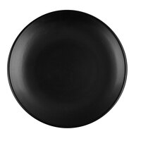 Libbey DRI-1-O Driftstone 6" Onyx Satin Matte Porcelain Coupe Plate - 24/Case