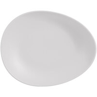 Libbey DRI-7-D Driftstone 10 7/8" x 8 1/2" Driftwood Satin Matte Organic Porcelain Coupe Plate - 12/Case