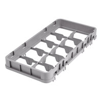 Cambro 8HE2151 Soft Gray 8 Compartment Half Size Half Drop Camrack Extender