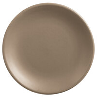 Libbey DRI-1-S Driftstone 6" Sand Satin Matte Porcelain Coupe Plate - 24/Case