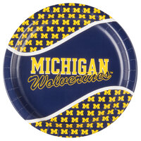 Creative Converting 331397 9" University of Michigan Paper Plate - 96/Case