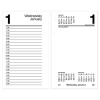 At-A-Glance E717R50 3 1/2" x 6" White 2025 Recycled Desk Calendar Refill