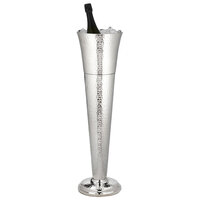 American Metalcraft HMWB 4.5 Qt. Double Wall Hammered Stainless Steel Wine Bucket - 8 3/4" x 9 3/4"