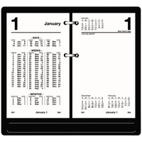 At-A-Glance S17050 3 1/2" x 6" White January 2025 - December 2025 Financial Desk Calendar Refill