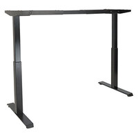 Alera ALEHT2SSB ActivErgo WorkRise 27 1/4" to 47 1/4" Black 2-Stage Electric Adjustable Table Base - 125V