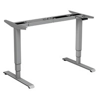 Alera ALEHT3SAG AdaptivErgo WorkRise 25" to 50 3/4" Gray 3-Stage Electric Adjustable Table Base with Memory Controls - 125V