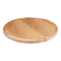 BFM Seating 24" Round Natural Ash Veneer Indoor Table Top