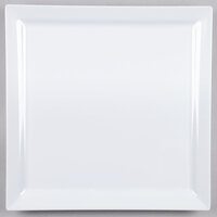 Elite Global Solutions DS1225 Vogue 12 1/4" White Square Melamine Plate - 6/Case