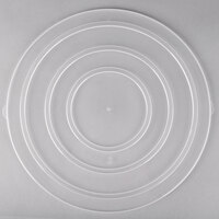 Fineline ReForm 14" Clear Flat Microwavable Plastic Catering Bowl Lid - 50/Case