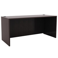 Alera ALEVA256024ES Valencia 59 1/8" x 23 5/8" Espresso Credenza Shell