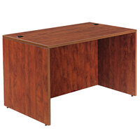 Alera ALEVA214830MC Valencia 47 1/4" x 29 1/2" Medium Cherry Straight Desk Shell