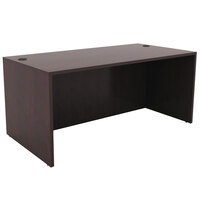 Alera ALEVA216030ES Valencia 59 1/8" x 29 1/2" Espresso Straight Desk Shell