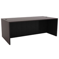 Alera ALEVA217236ES Valencia 71" x 35 1/2" Espresso Straight Front Desk Shell