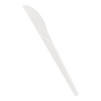 Eco-Products EP-S011 Plantware 6" White Compostable CPLA Plastic Knife - 1,000/Case