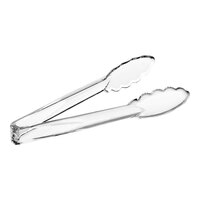 Carlisle 410907 Carly 9" Clear Polycarbonate Utility Tongs