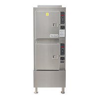 Cleveland 24-CGA-10.2 SteamCraft Gemini Liquid Propane 10 Pan Floor Steamer - 144,000 BTU