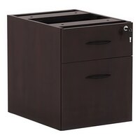 Alera ALEVA552222MY Valencia Mahogany Two-Drawer Full Pedestal - 15 5/8" x 20 1/2" x 19 1/4"