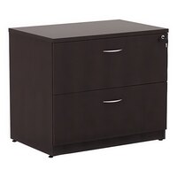 Alera ALEVA513622ES Valencia Espresso Two-Drawer Lateral File Cabinet - 34" x 22 3/4" x 29 1/2"