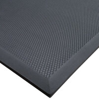 Cactus Mat 2200-35 VIP Black Cloud 3' x 5' Black Grease-Proof Rubber Floor Mat - 3/4" Thick