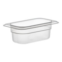 Cambro 92PP190 1/9 Size Translucent Polypropylene Food Pan - 2 1/2" Deep