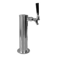 Micro Matic D4740 Polished Stainless Steel 1 Tap Tower - 2 1/2" Column