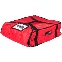 Rubbermaid® FG9F3700RED ProServe Large Red Insulated Nylon Pizza Delivery Bag - 21 1/2" x 19 3/4" x 7 3/4"