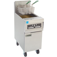 Frymaster PH155-CBL Natural Gas High Efficiency Fryer 50 lb. with Basket Lift and Programmable Computer Controls - 80,000 BTU
