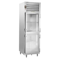 Traulsen RHT132DUT-HHG Stainless Steel 17.7 Cu. Ft. One Section Glass Half Door Narrow Reach In Refrigerator - Specification Line