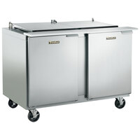 Traulsen UST488-LL 48" 2 Left Hinged Door Refrigerated Sandwich Prep Table