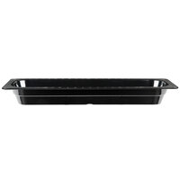 GET ML-158-BK 1/2 Size Long 2 1/2" Deep Black Melamine Food Pan - 6/Case