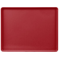 Cambro 1418D505 14" x 18" Cherry Red Dietary Tray - 12/Case