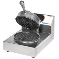 Nemco 7000A-S240 SilverStone Non-Stick Single Waffle Maker - 240V