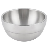 Vollrath 46665 24 oz. Double Wall Stainless Steel Round Satin-Finished Serving Bowl