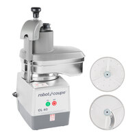 Robot Coupe CL40 Continuous Feed Food Processor with 2 Discs - 1 hp