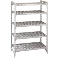 Cambro CPU186064V5480 Camshelving® Premium Shelving Unit with 5 Vented Shelves 18" x 60" x 64"