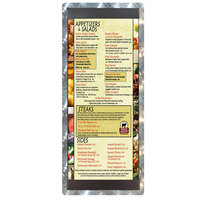 Menu Solutions ALSIN41-ST 4 1/4" x 11" Alumitique Single Panel Swirl Finish Aluminum Menu Board with Top and Bottom Strips