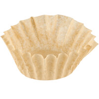 9 3/4" x 4 1/2" Unbleached All-Natural Coffee Filter 12 Cup - 1,000/Case