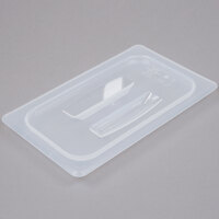 Cambro 40PPCH190 1/4 Size Translucent Polypropylene Handled Lid