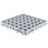 Cambro 36E5151 Soft Gray 36 Compartment Full Size Half Drop Camrack Stemware Extender