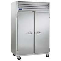 Traulsen G20014P 2 Section Solid Door Pass-Through Refrigerator - Left / Right Hinged Doors