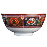 Thunder Group 3006TP Peacock 9 oz. Round Melamine Rice Bowl - 12/Case