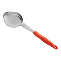 Vollrath 6412865 Jacob's Pride 8 oz. Orange Solid Oval Spoodle® Portion Spoon